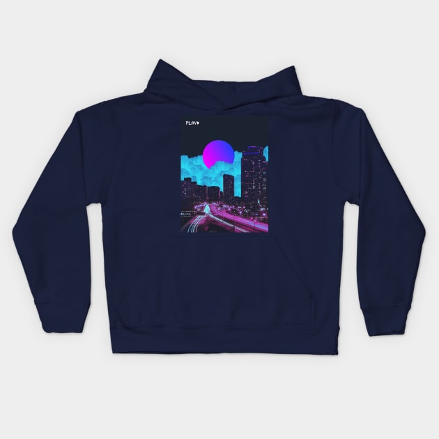 VHS City Kids Hoodie by Yagedan